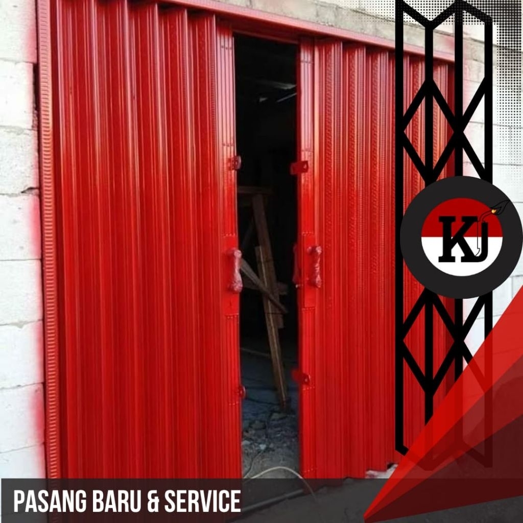 folding gate rolling door untuk pintu garasi atau pintu toko