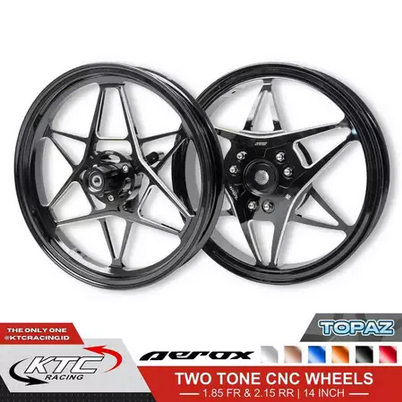 VELG KTC RACING TOPAZ NMAX OLD NEW NEO TURBO AEROX 185 215 RING 14 NMAX 155 AEROX155 N MAX 155 CNC V