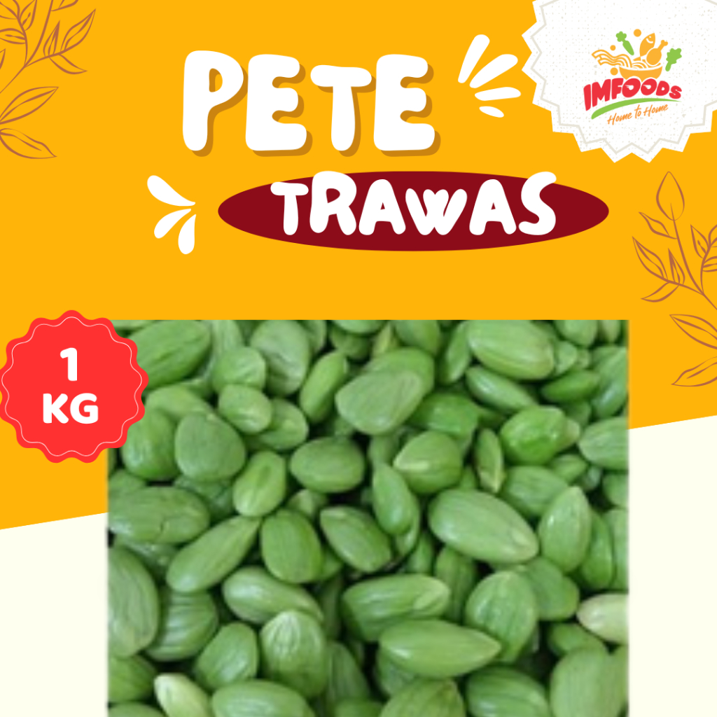 Pete Trawas 1 kg/Petai Trawas segar/Pete kiloan Trawas/Petai kupas /Pete Trawas asli/ Pete / Imfoods