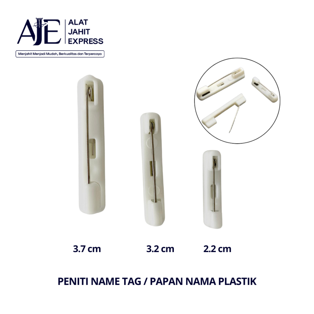 Peniti Name Tag / Papan Nama Plastik