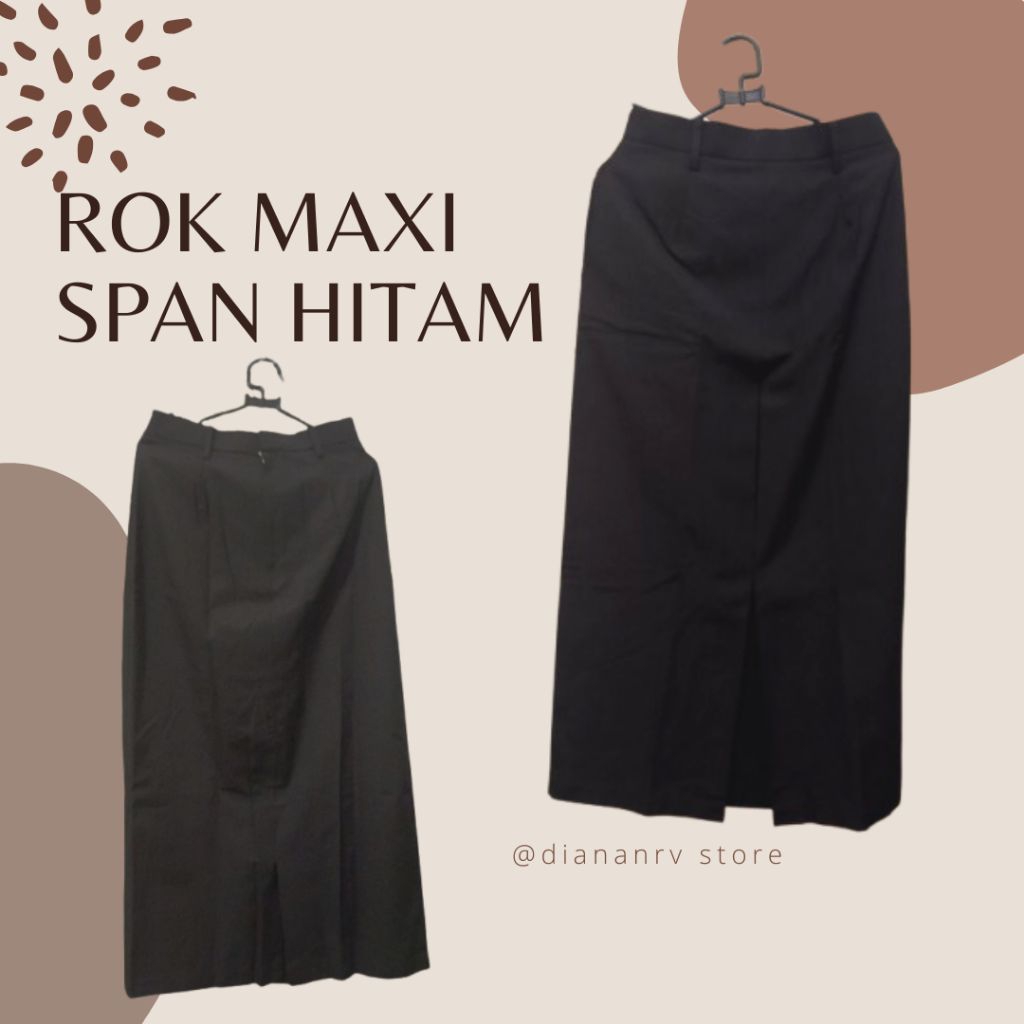 (PRELOVED) Rok Span Maxi hitam untuk siswa SD, SMP,SMA, sederajat dan UMUM.