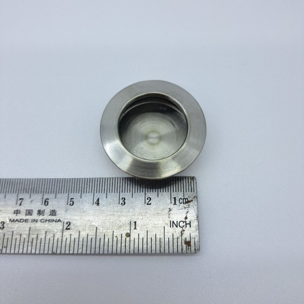 Handle Tanam Bulat Stainless Buat Pintu Lemari | Tarikan Tanam Bulat Stainless Buat Pintu Lemari