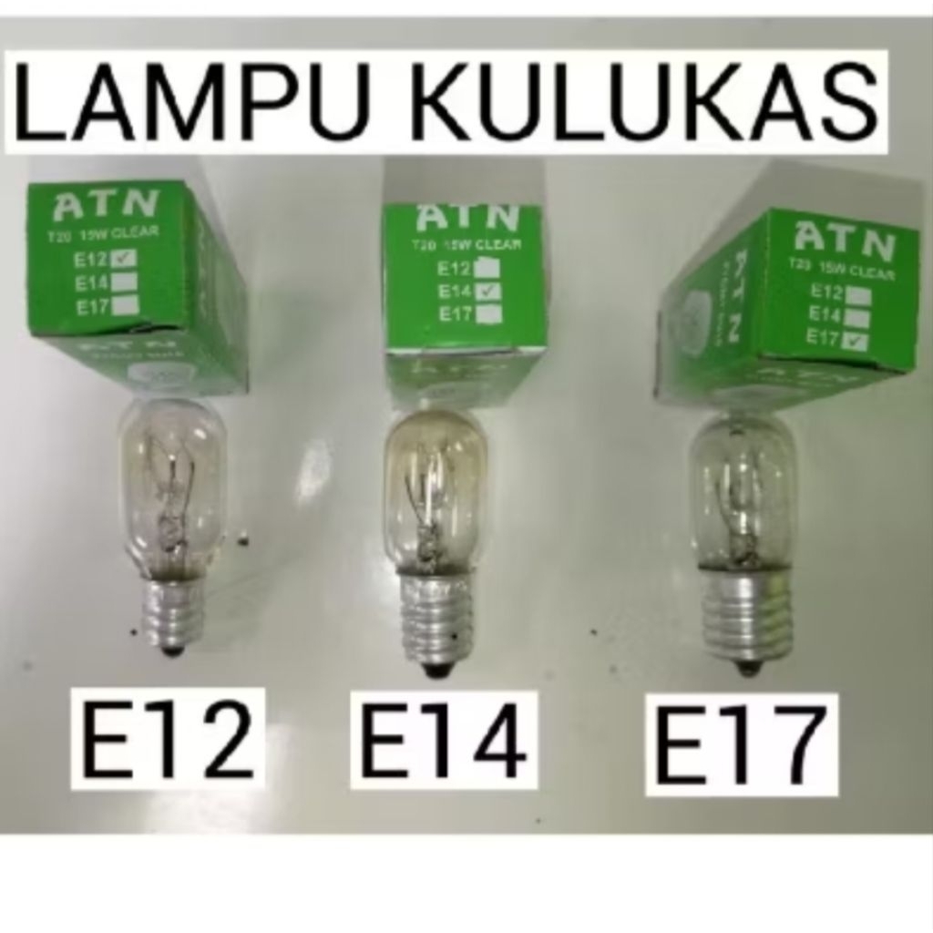 Lampu Kulkas LOVOV Ukuran Fitting E14 E17 Original