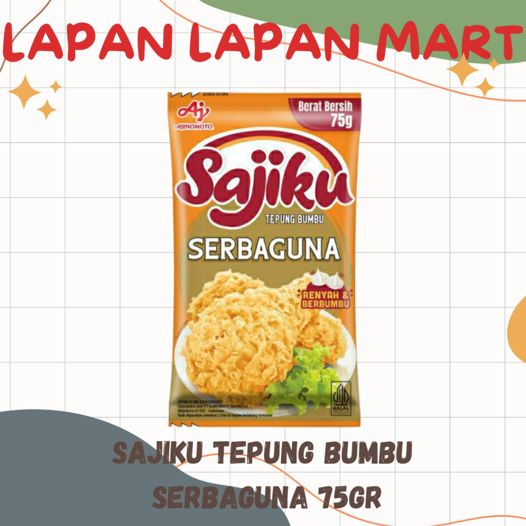 

Sajiku Tepung Bumbu Serbaguna 75gr