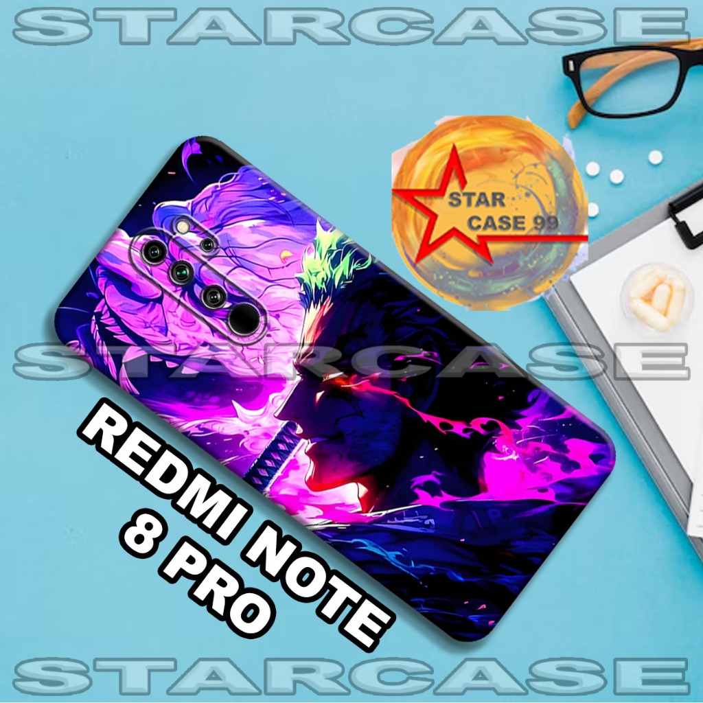 Softcase karet redmi note 8 pro/S7/Motif anime /case redmi note 8 pro/casing redmi note 8 pro