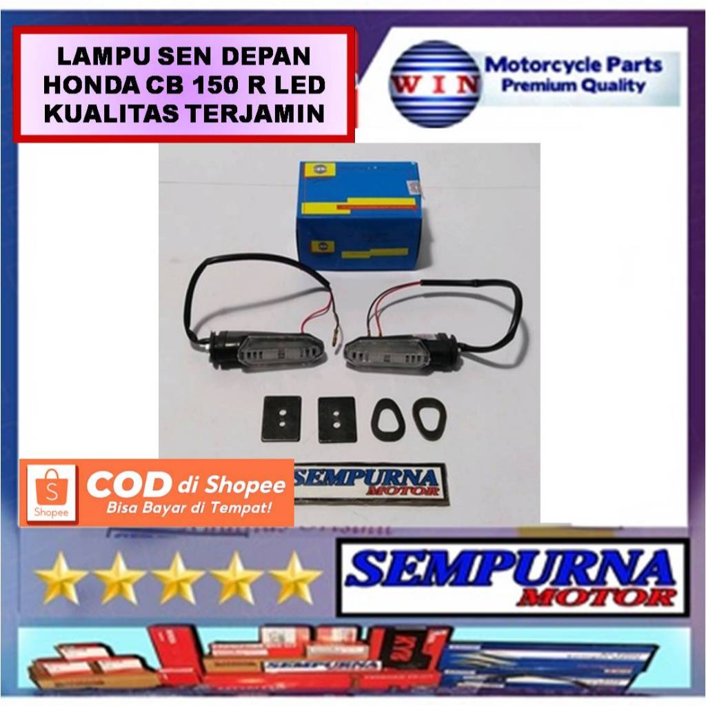 Lampu Sen Sein Depan Komplit Kanan Kiri CB 150 R LED Merek Win