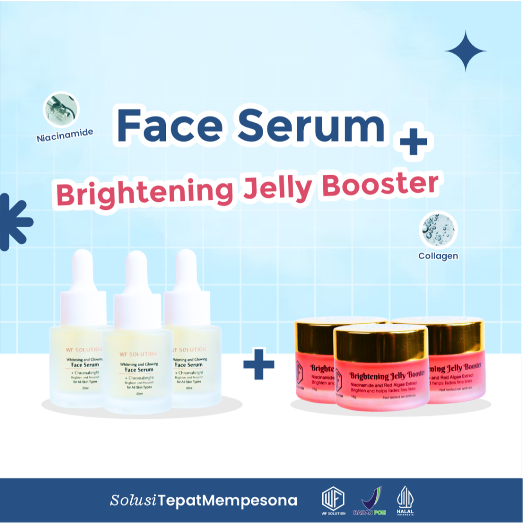 3 PAKET SERUM WHITENING AND JELLY GLOWING BY WF SOLUTION