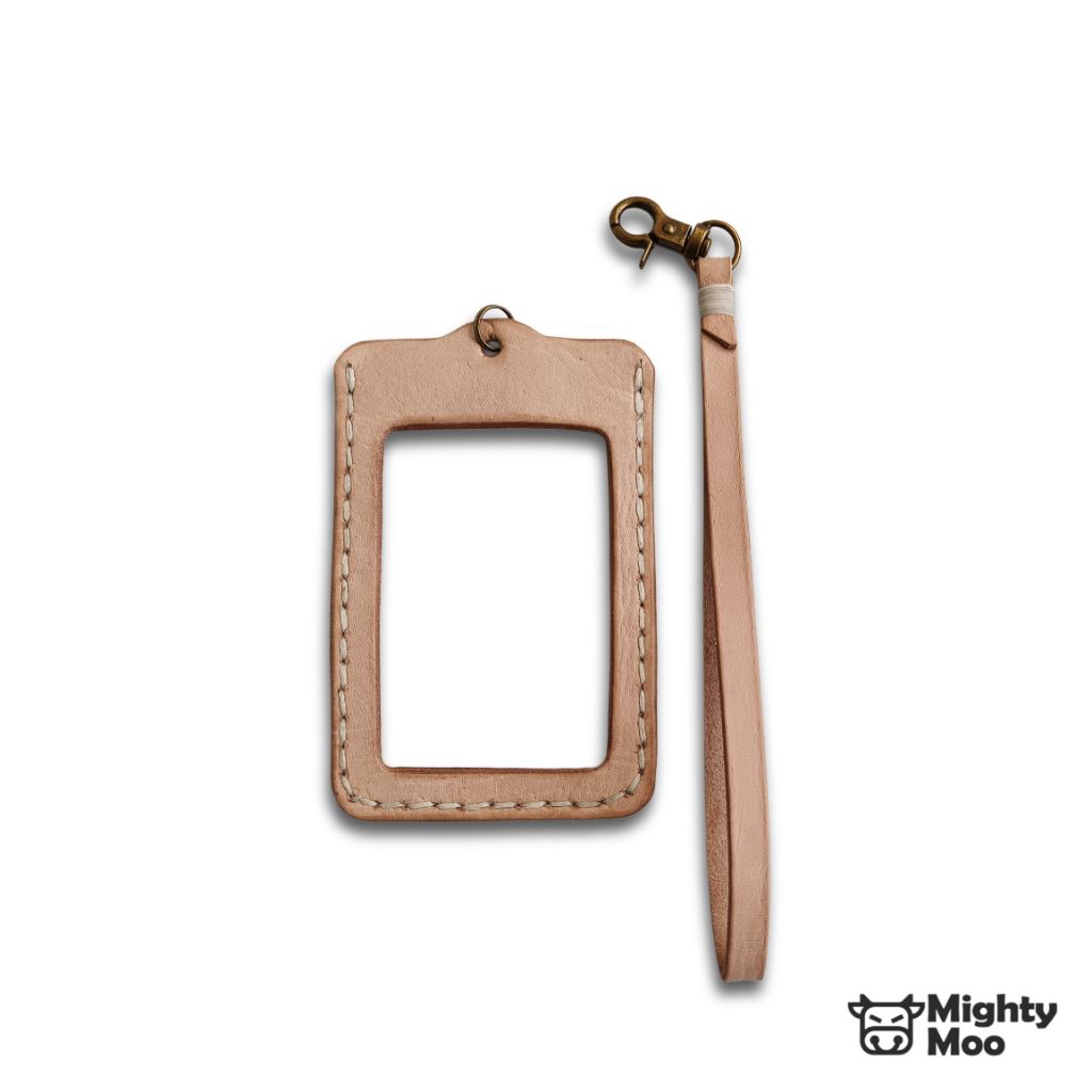 

Mighty Moo DRAVA Leather Lanyard ID Card Holder - Tempat Kartu Identitas Kulit Asli