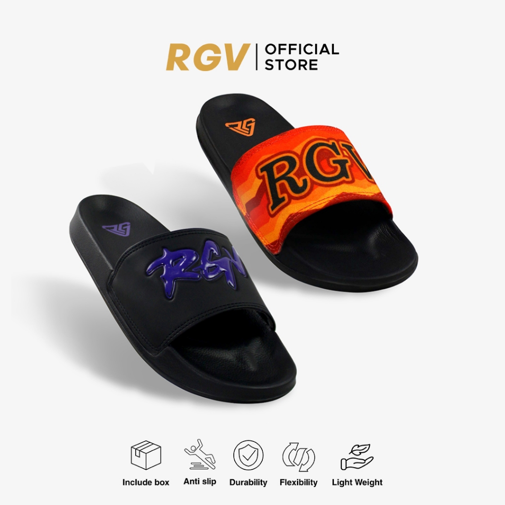 RGV 39 - 43 Sandal Slide Pria Wanita - Sandal Purple Unisex - Sendal Selop Slip On Casual