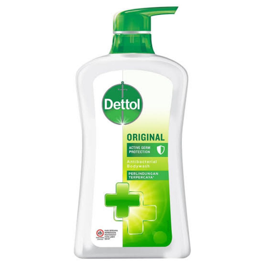 Sabun mandi cair Dettol.