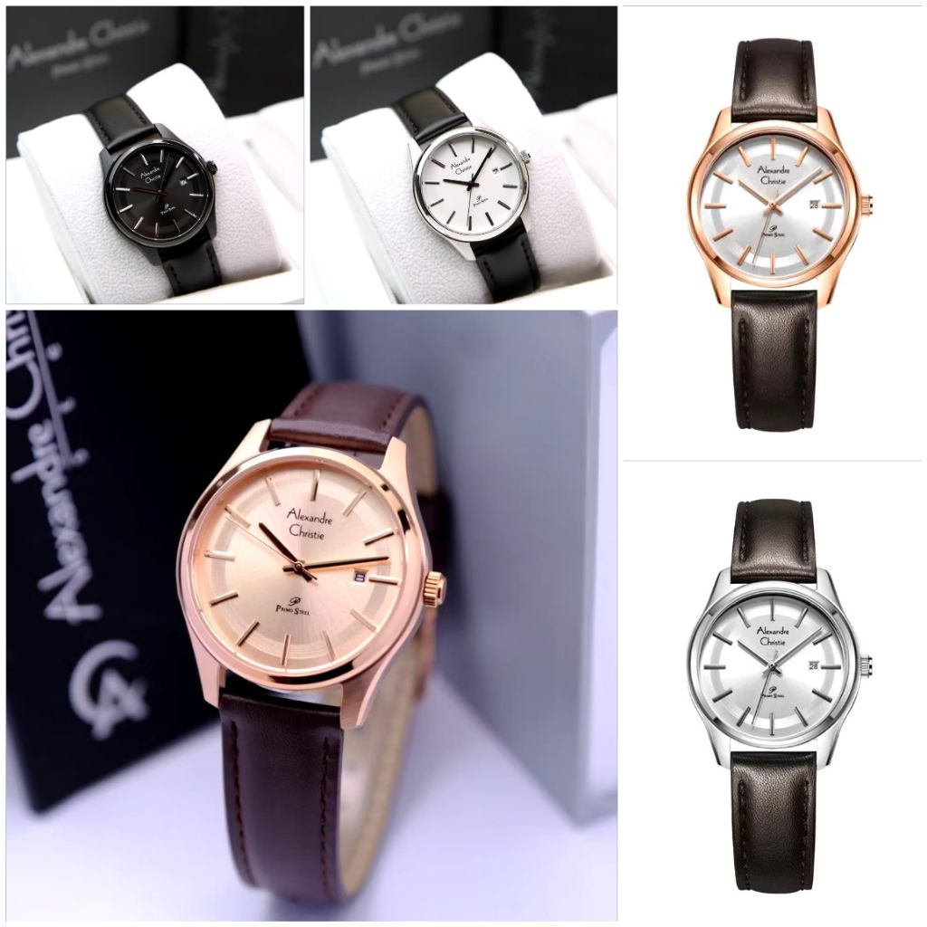 AC1027 Jam Tangan Wanita Alexandre Christie AC 1027 Original Kulit