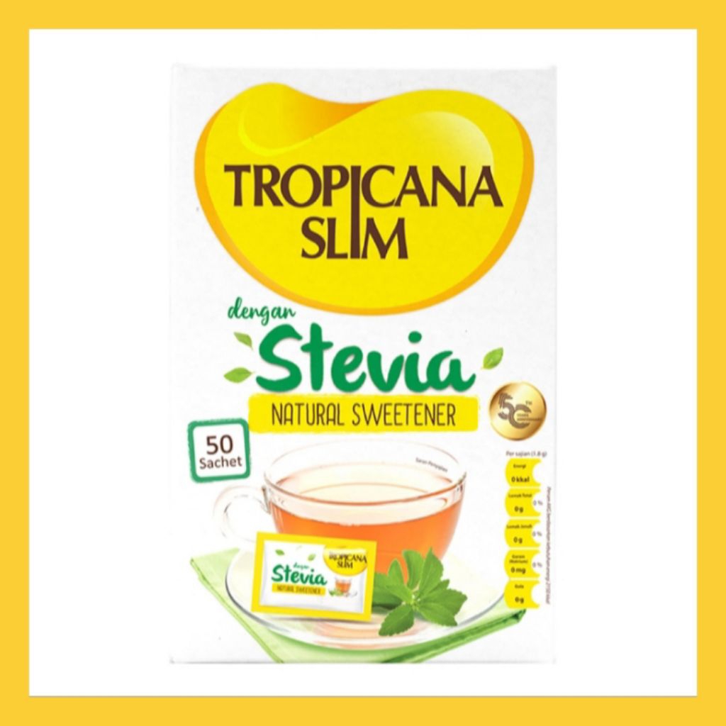 

Tropicana Slim Stevia Pemanis Natural 50s