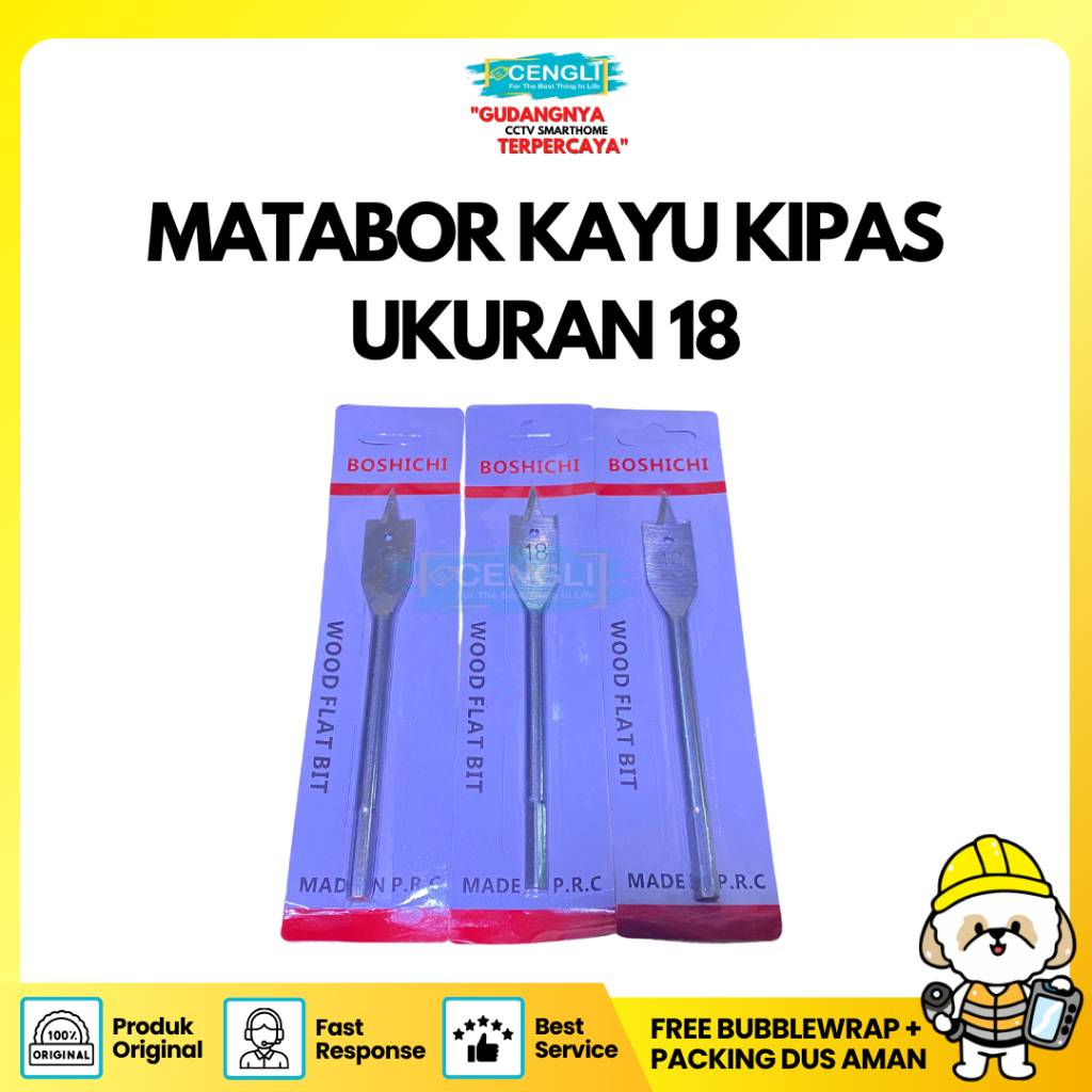 Mata Bor Kayu Kipas Ukuran 18 / Mata Bor Kayu Kipas Ukuran 20