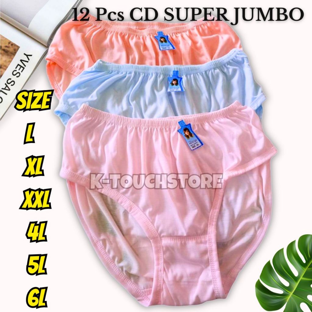 (L XL 3L 4L 5L 6L 7L 8L)JUMBO LUSINAN CD WANITA MURAH/CELANA DALAM WANITA JUMBO LUSINAN MURAH NATASH