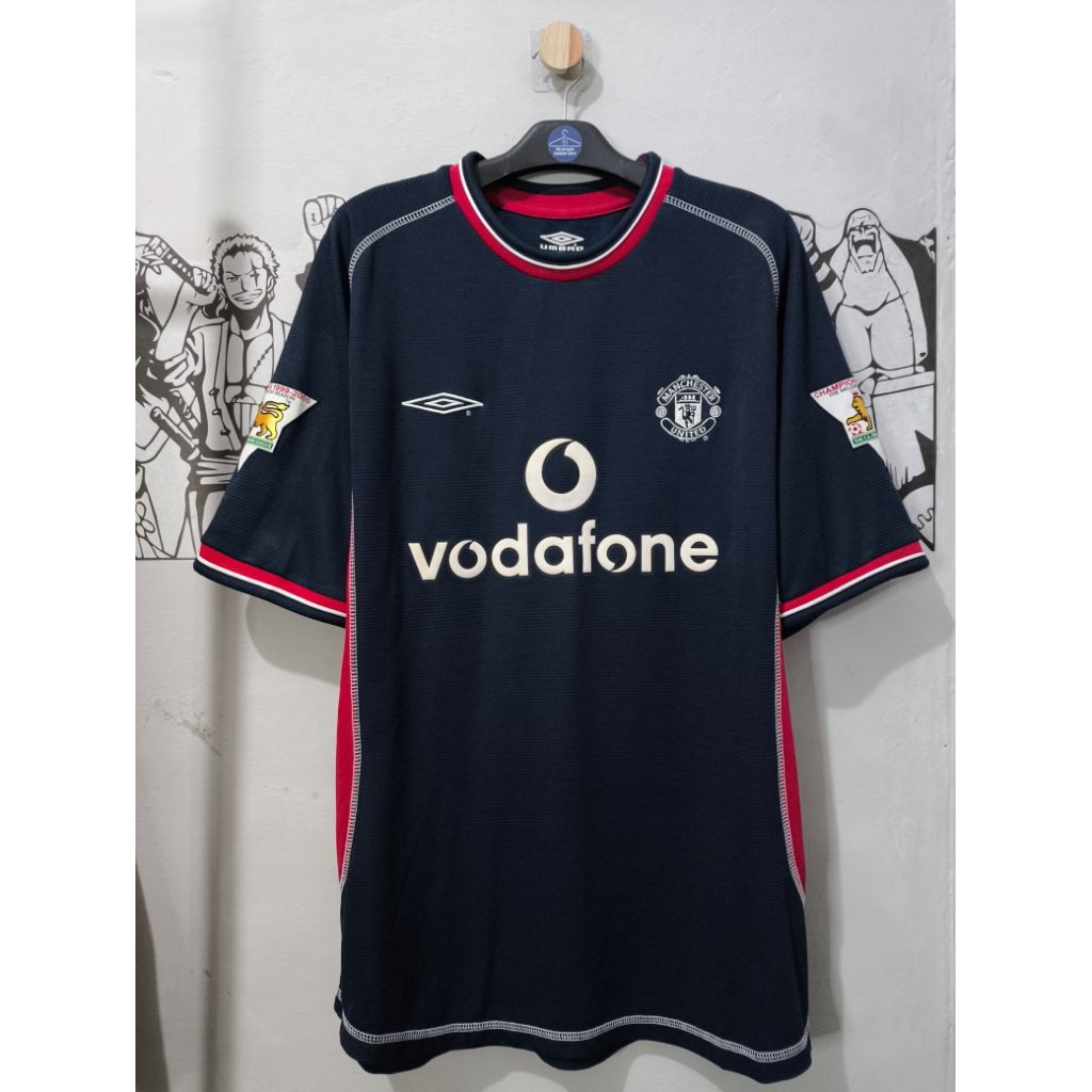 Jersey Original Manchester United 2000-2001 Away - David Beckham (L) Retro Vintage