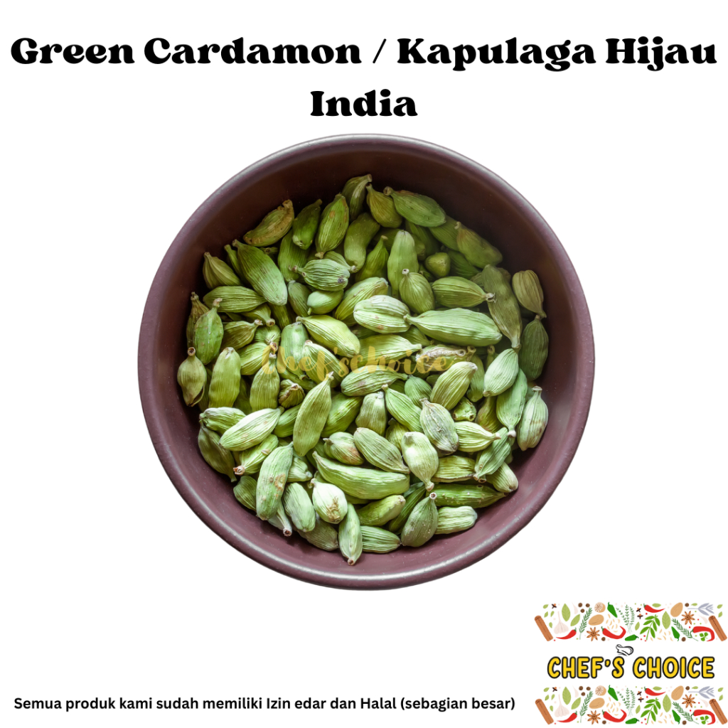 Green Cardamom 1 kg / Green Cardamon / Kapulaga India 1 kg