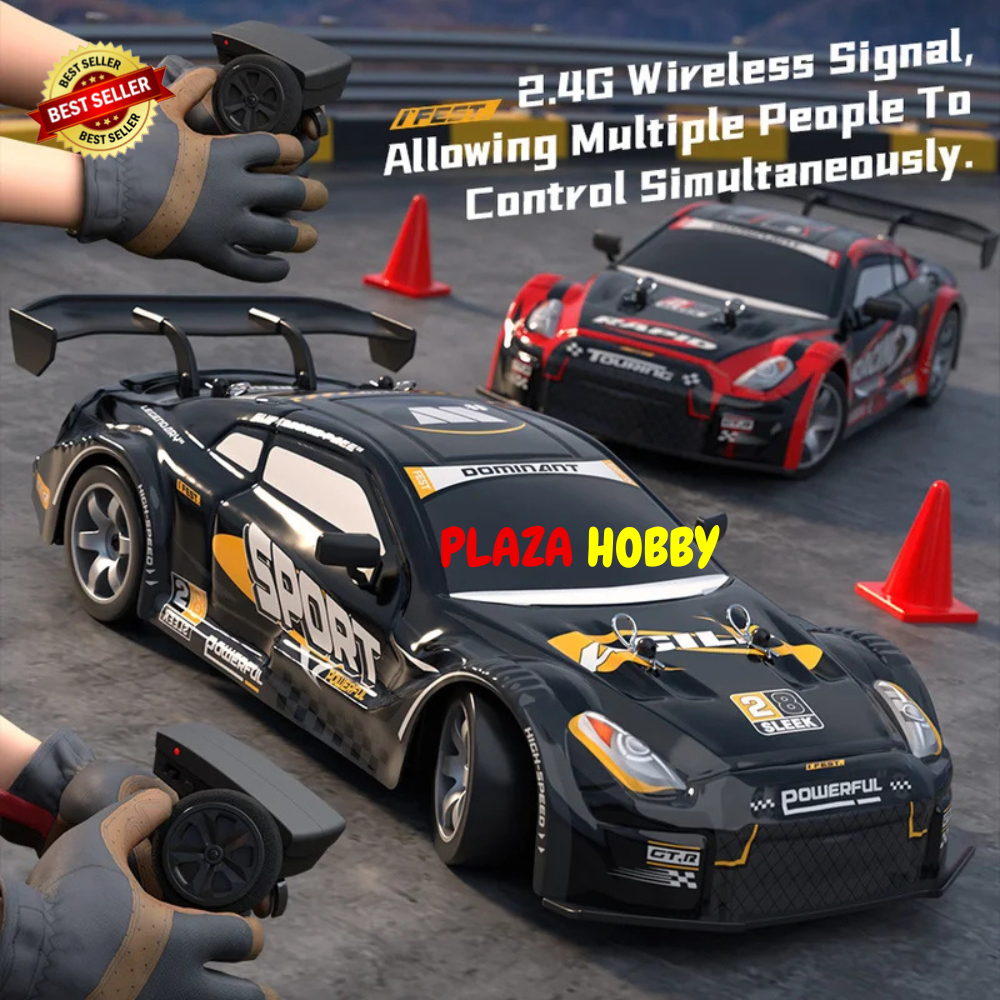 rc drift Y1806 NISSAN GTR 2.4ghz 4WD semi proportional drift on-road touring 1:16