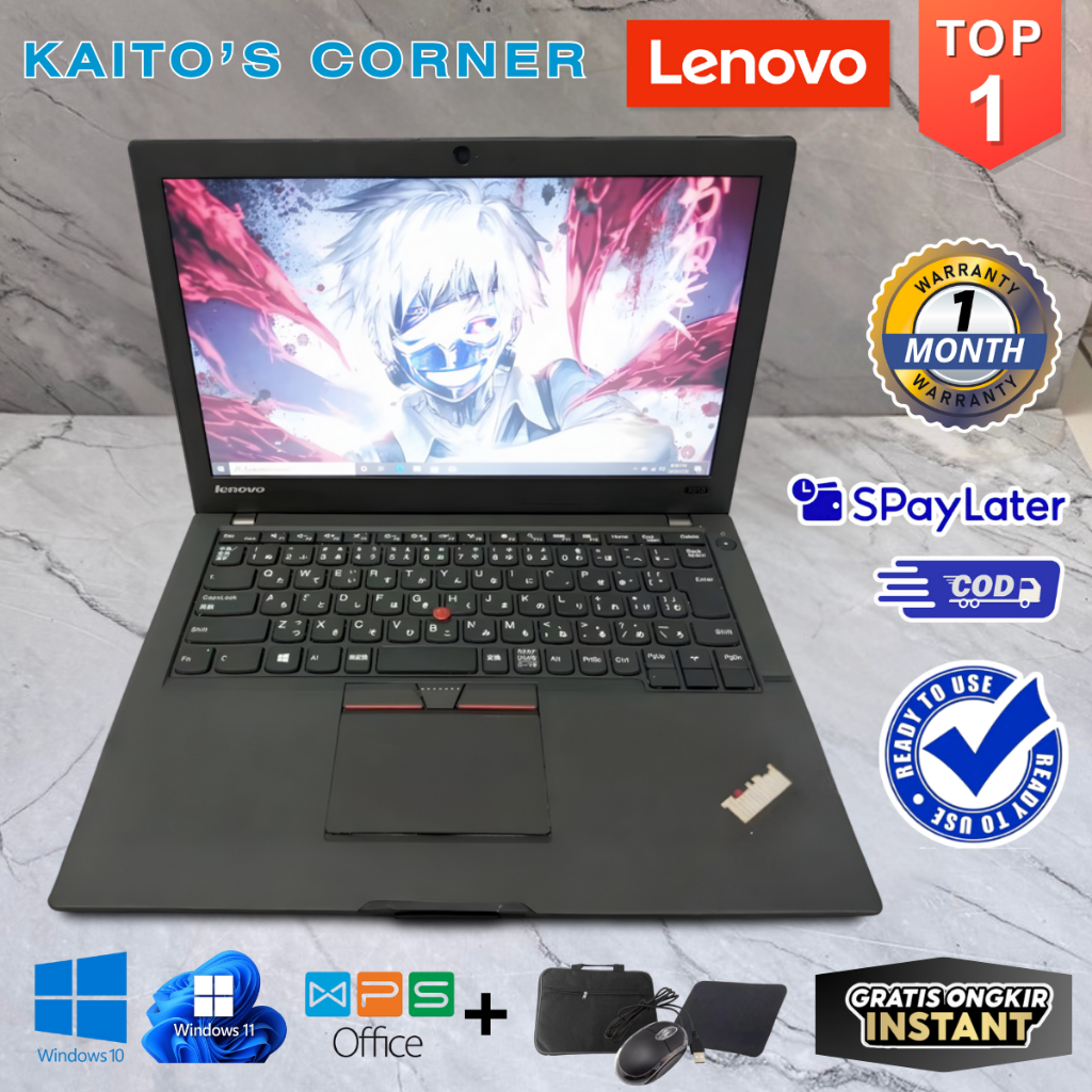 [Bekas] Laptop Lenovo ThinkPad X250 Core i5 / i7 Gen 5 - Layar 12.5 Inch