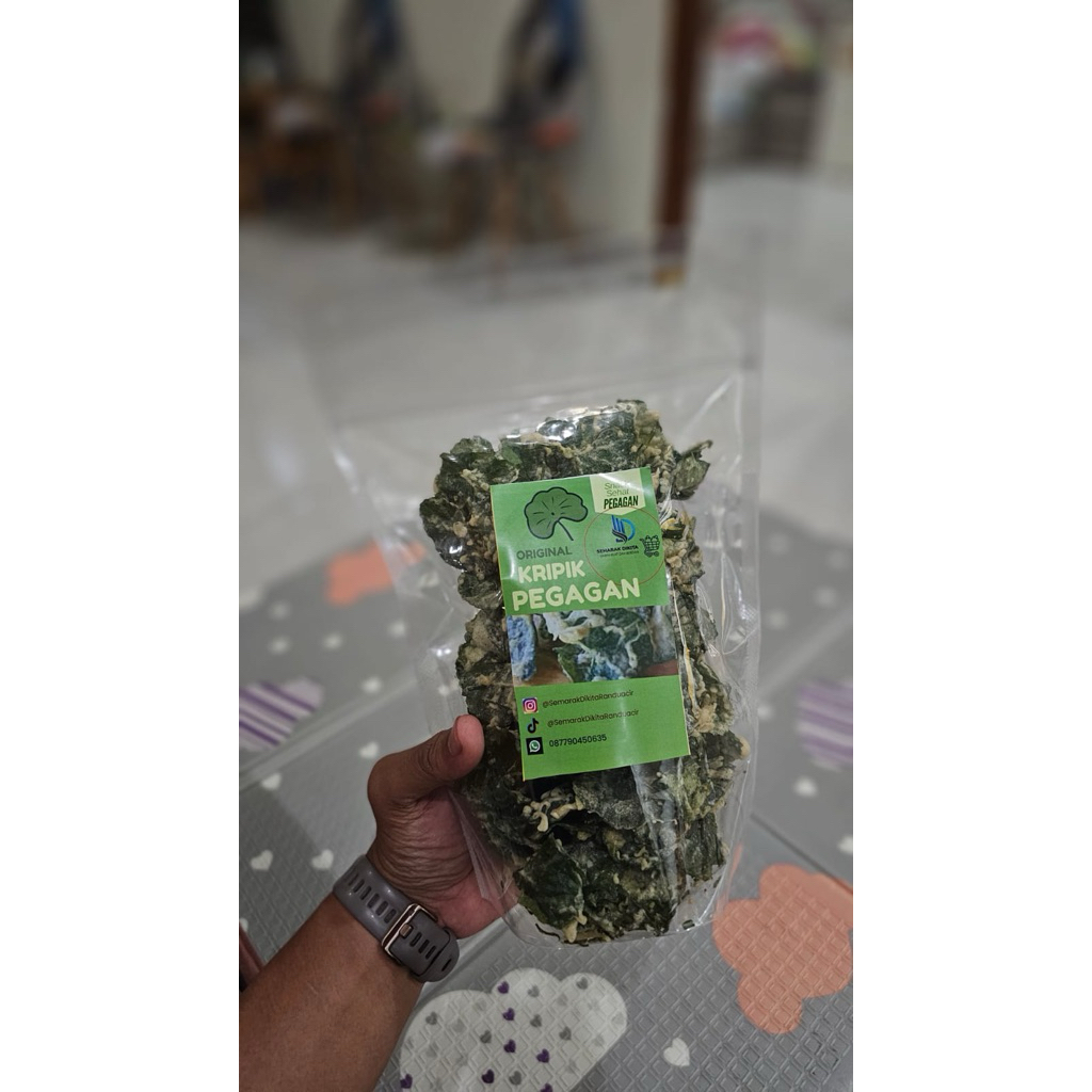 

Keripik Daun Pegagan rasa Original