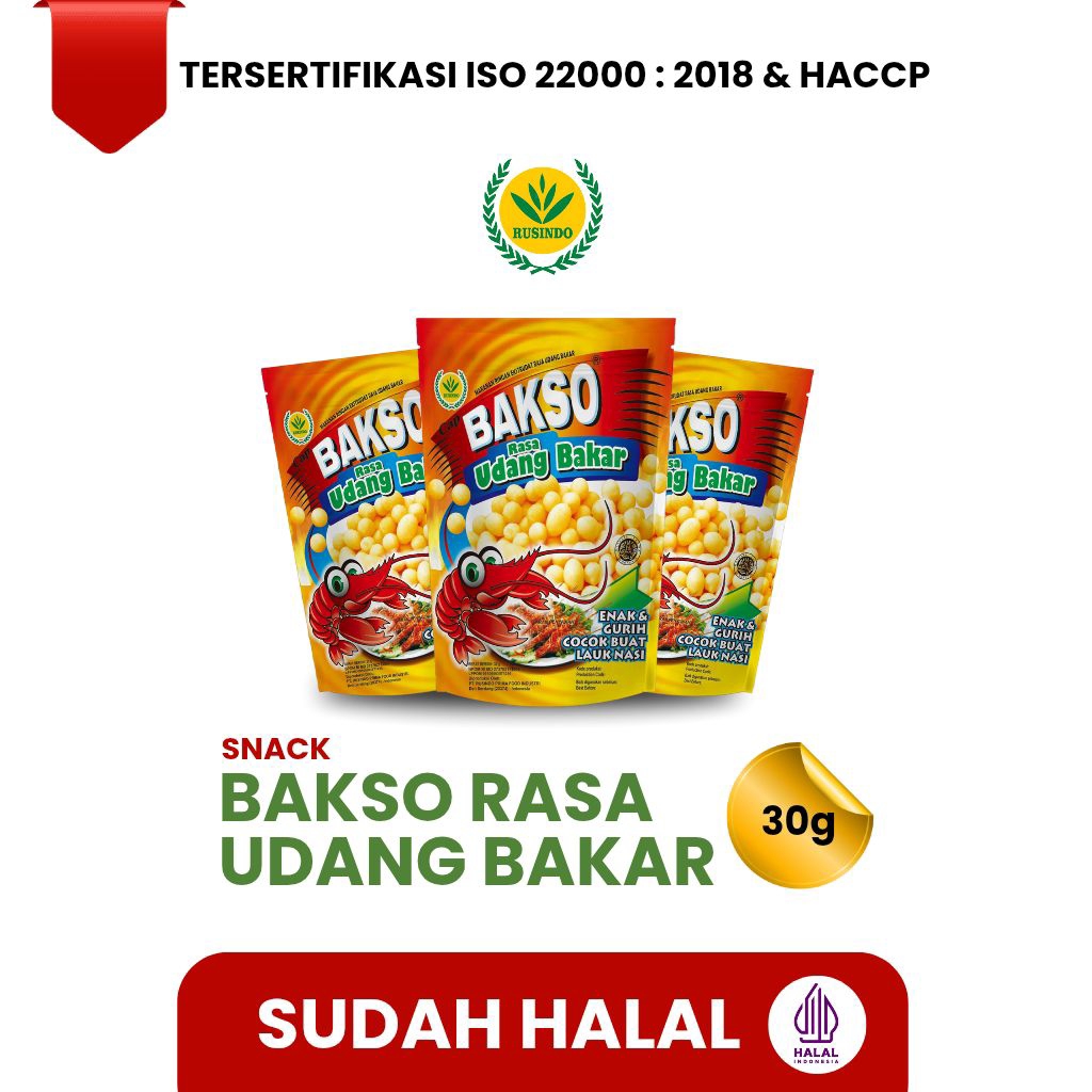 

BAKSO UDANG BAKAR STANDING POUCH @2000