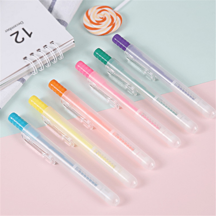 

M&G Highlighter Retractable Penanda Warna Stabilo 6 Warna M&G#AHM27301