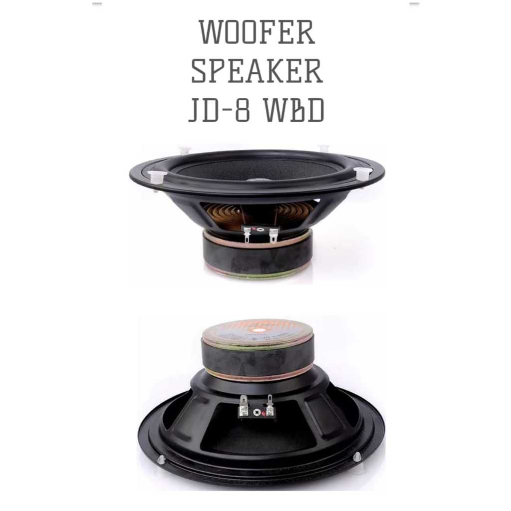 Audax speaker pasif 8" Jordan JD-8 WHR Woofer 8 inch 150watt