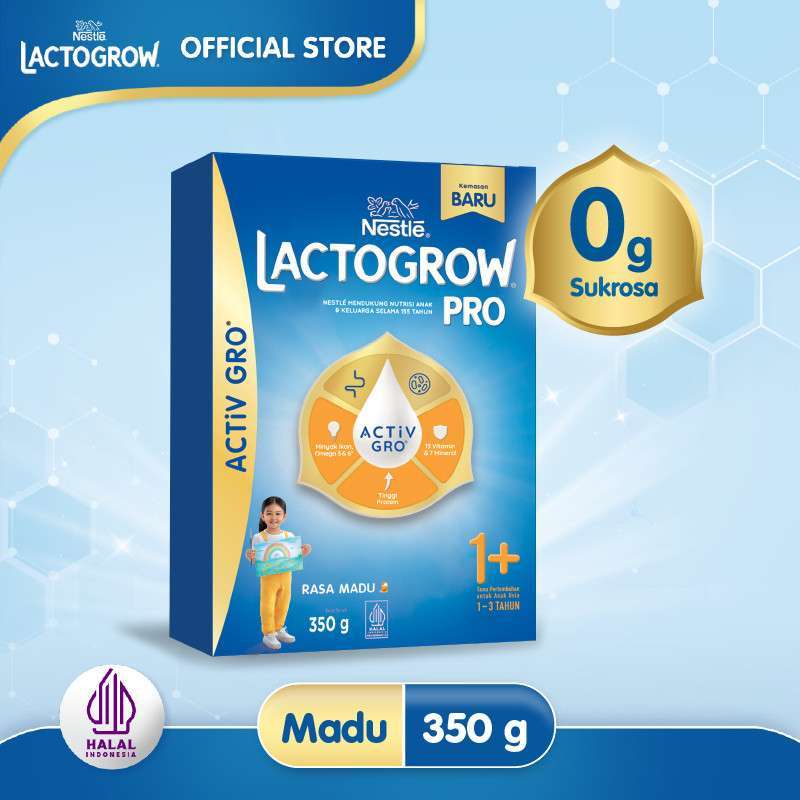 

Nestle Lactogrow 3 Vanila / Madu / Original 1-3 Tahun Box 350 g - Susu Pertumbuhan Happynutri