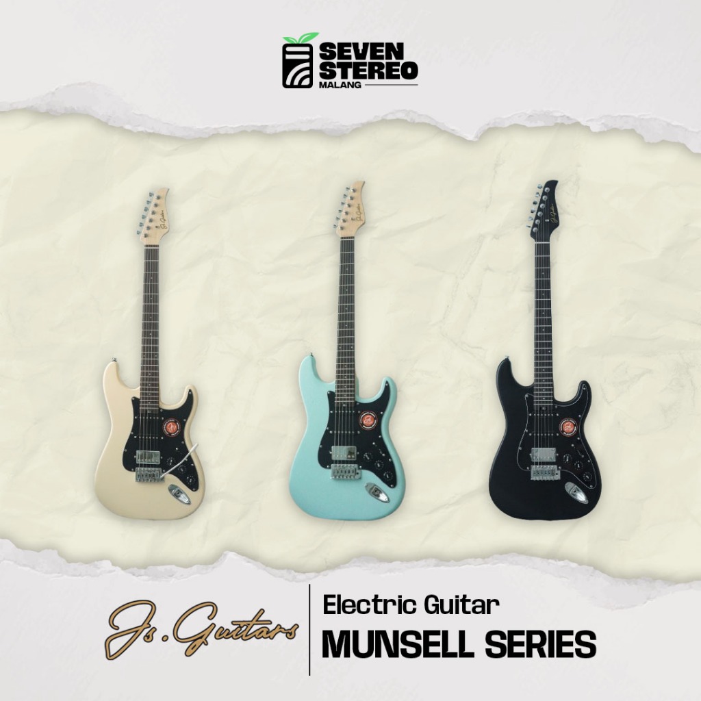 JS Guitars Munsell Series Strat HSS Rosewood FB Electric Guitar - JS GUITAR ST HSS
