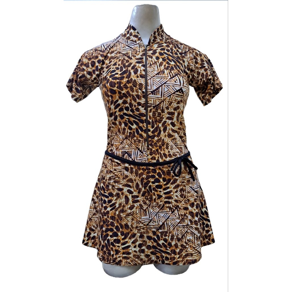 Baju Renang Diving + Rok Motif Macan