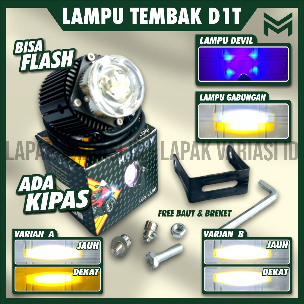 LAMPU TEMBAK D1T SENJA DEVIL LAMPU SOROT D1 D1 2 LASER  MERK MOSCOW ORIGINAL LAMPU TEMBAK MOTOR 20W 