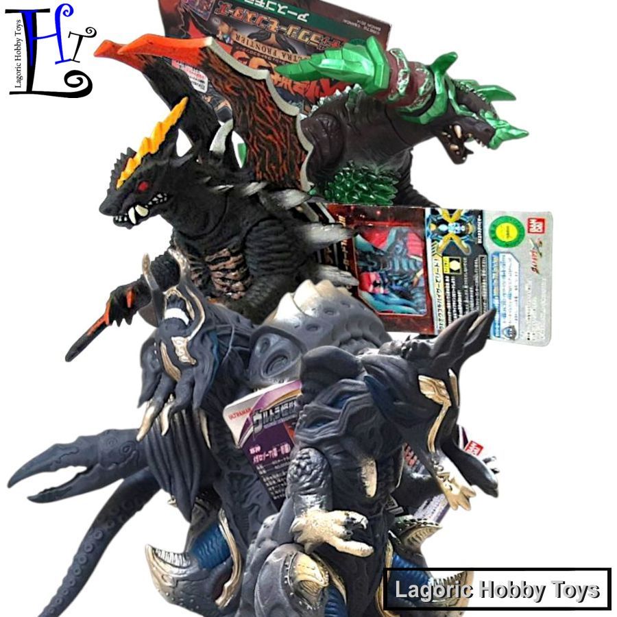 DX Ultra Monster Ultraman Kaiju Seijin Bandai Mix Varian LHT 1 (Trigger Decker X) Mainan Figure Orig