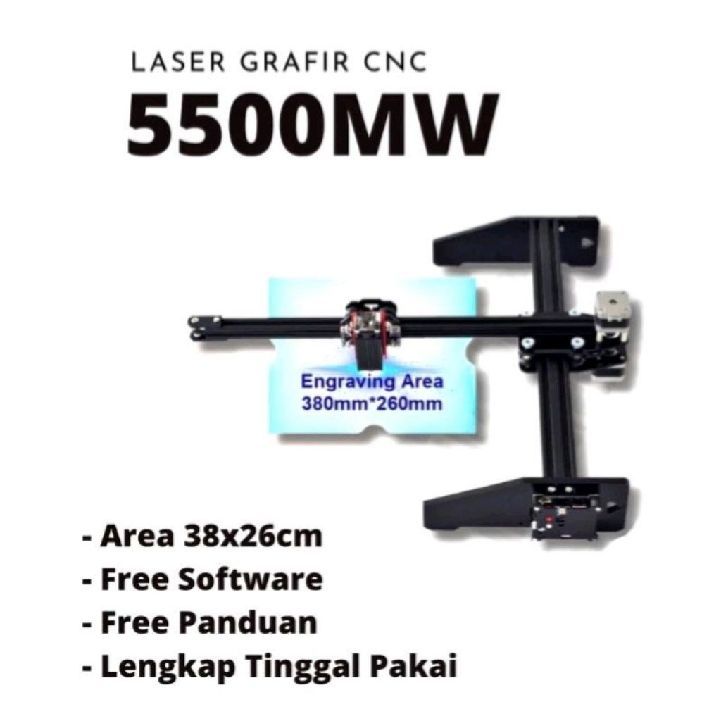 CNC Laser Grafir 3D Engraver 5500Mw