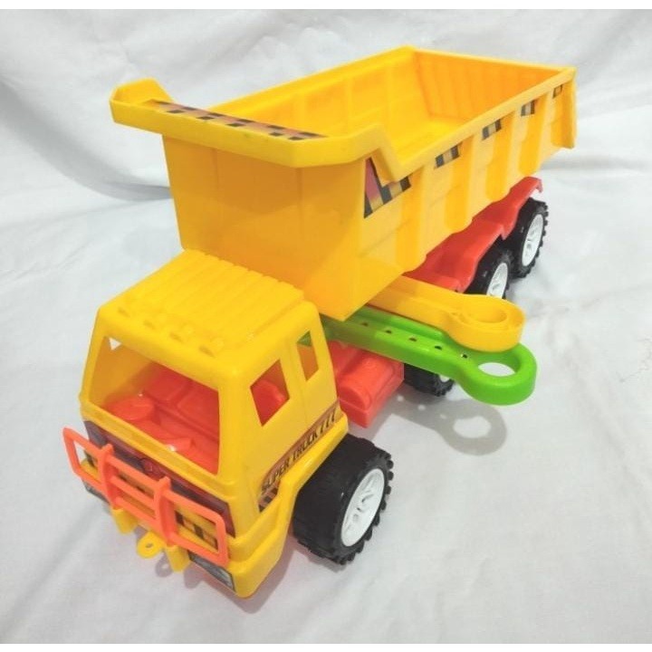 Mainan Edukasi Miniatur Truk Pasir Termurah TTP 777B Free 2 Sekop | Mainan Anak Dump Truck Ukuran Se