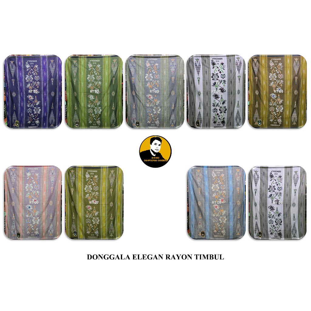 sarung donggala elegant bahan rayon timbul