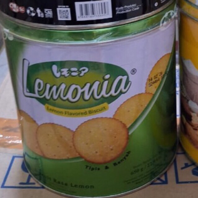 Lemonia Biskuit kaleng 650gr