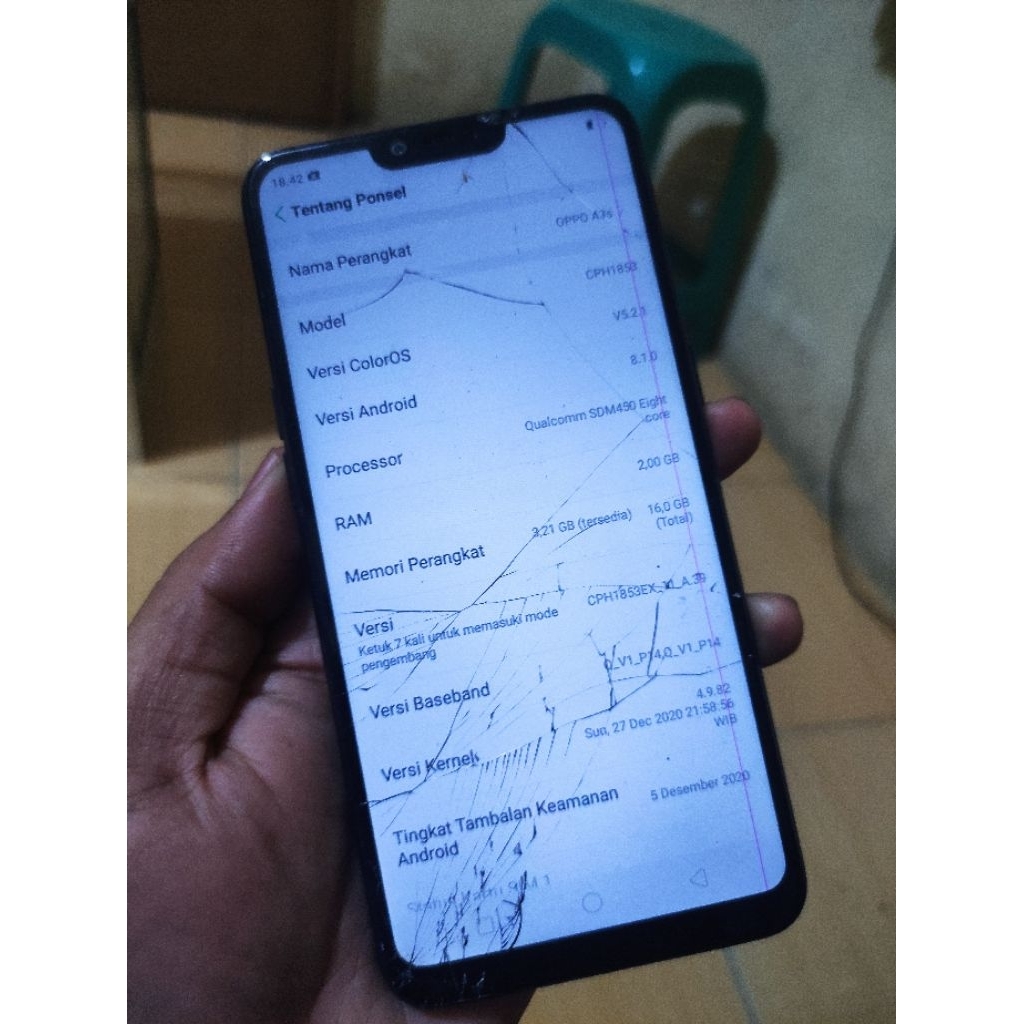 OPPO A3S MINUS LCD 2/16