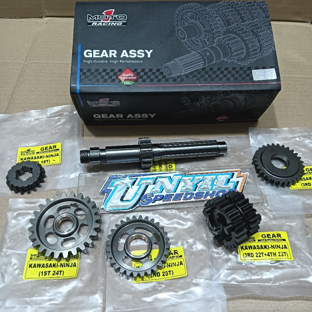 GEAR GIR GER GIGI RASIO NINJA R RR SS SPEK 402M 500M SUNMORY TOURING MOTO1 RACING 11T/24T