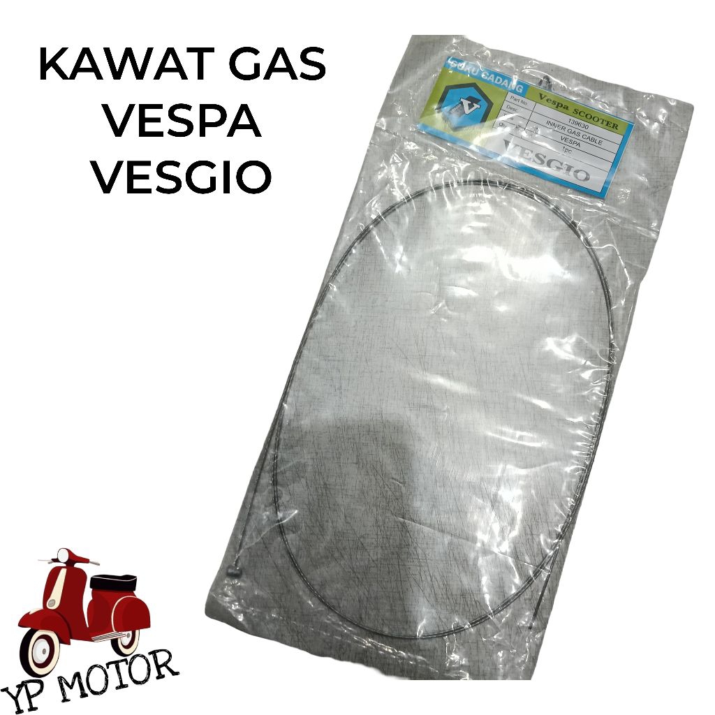 VESGIO Kawat Kabel Gas Vespa Super Sprint PX Excel Exclusive Sparepart Aksesoris Sukucadang Variasi 