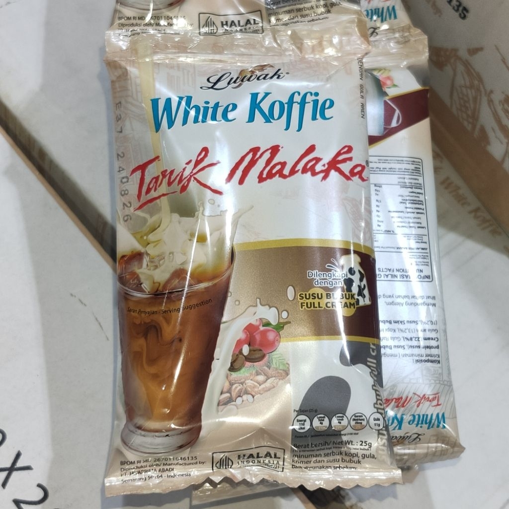 

LUWAK White Koffie Tarik Malaka 1Renceng isi 10pcs