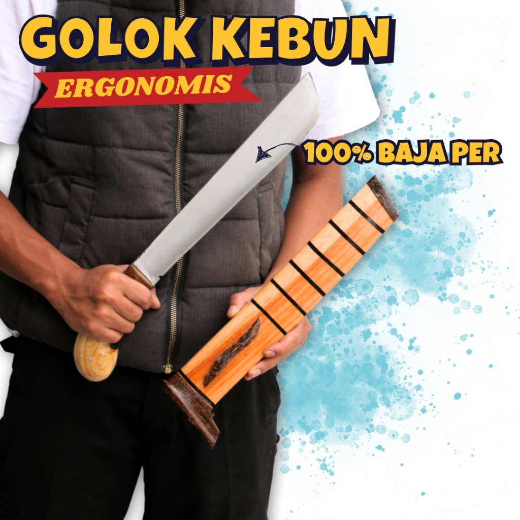 GOLOK Kebun Kelapa / Taman Peralatan Berkebun Bahan Baja Per