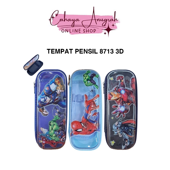

Tempat Pensil Anak Motif Superhero 8713 Hardcase Pencil Case Kecil