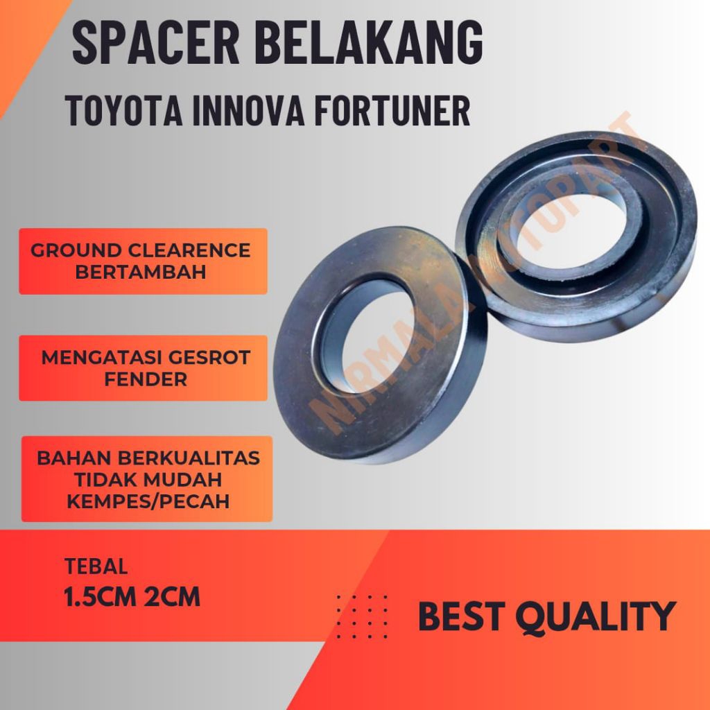 karet tatakan per keong belakang innova Fortuner 1set 2biji