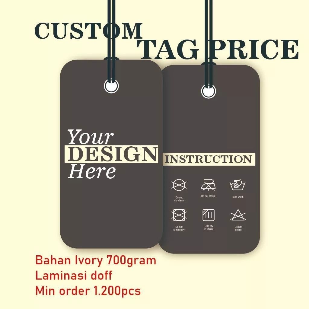 

Hangtag warna Hitam bertali pnjang