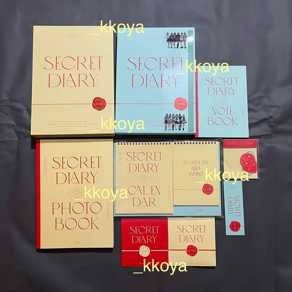 [ take all ] iz*one izone spring collection secret diary sakura chaewon wonyoung yujin hitomi nako e