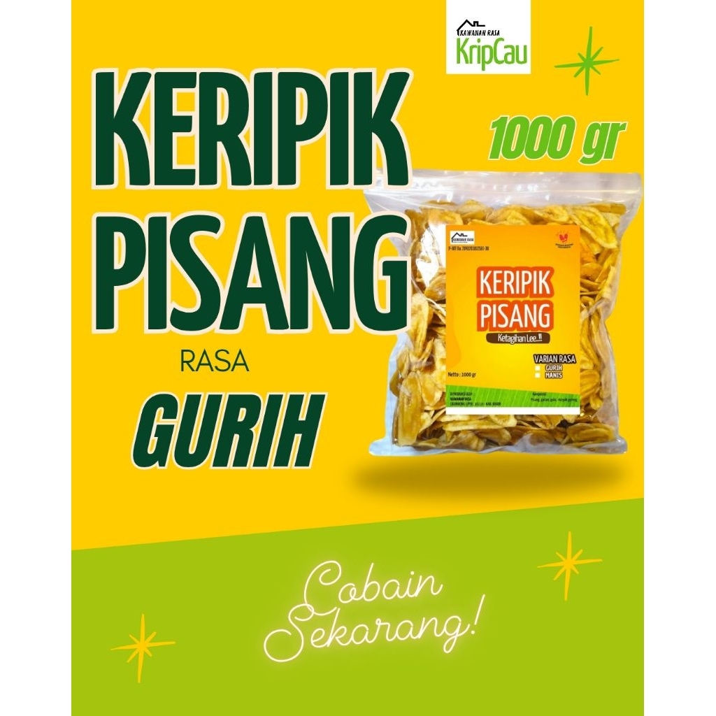 

1000gr KERIPIK PISANG KAPAS GURIH