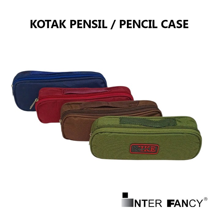 

Kotak Pensil / Tepak Pensil / Tempat Pensil / Pencil Case dari bahan Kain Kanvas kuat, model Kotak, cocok dipakai untuk menyimpan peralatan tulis Siswa atau Profesional