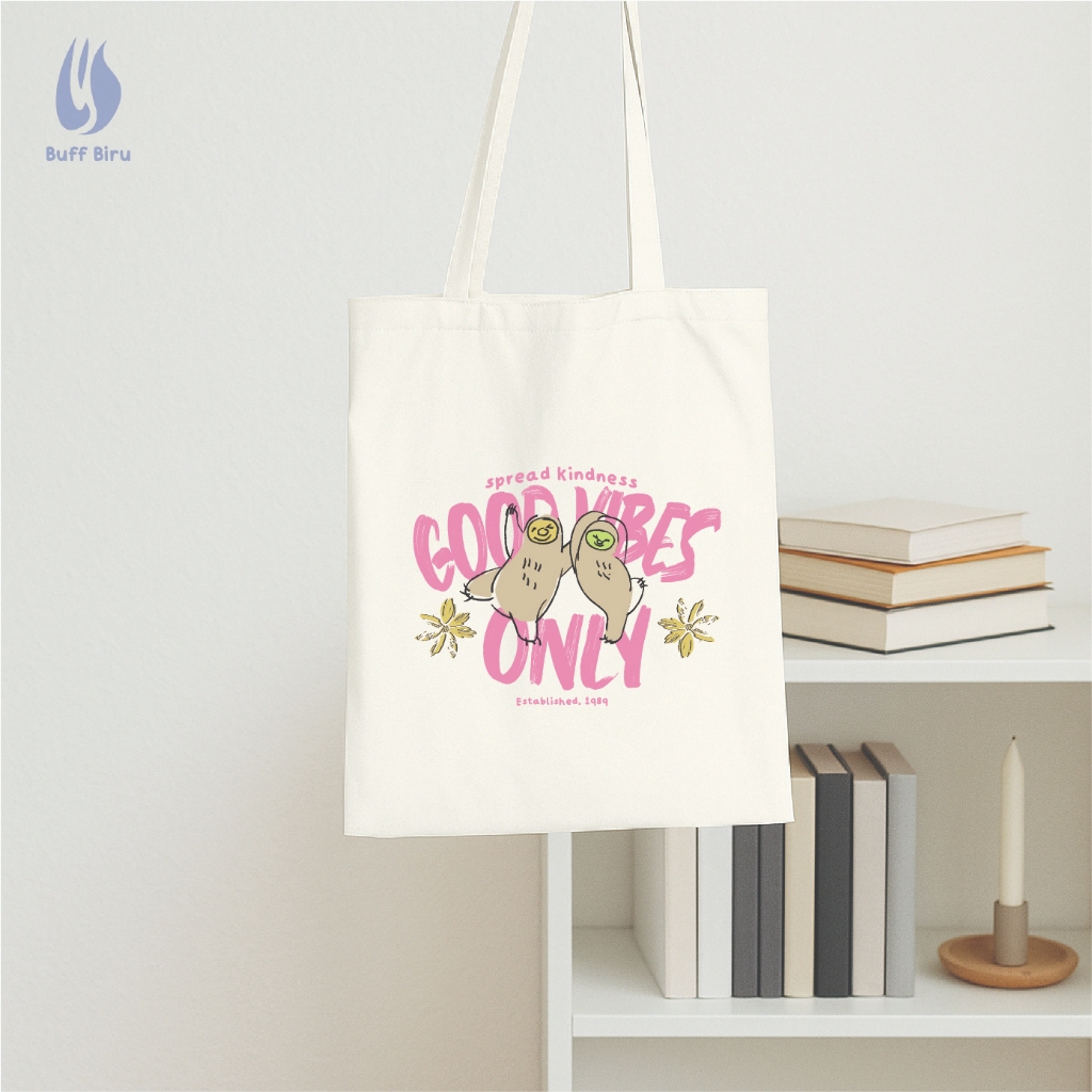 Tas Totebag Tote Bag Goodie Bag Blacu Premium Gambar Hewan Quotes Kata Lucu Aestetik