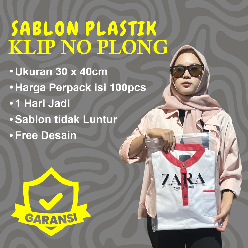 

Plastik Sablon Custom 100 Pcs Klip Polos 30x40 cm FREE DESIGN, Plastik Murah, Plastik Custom, Plastik COD, Plastik Kemeja, Plastik Murah, Plastik Uniqlo, Plastik Zara