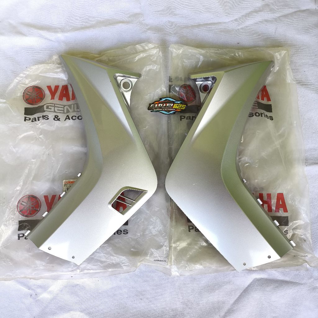 sayap luar tebeng luar legshield legsil leksil depan kanan kiri jupiter mx old silver original yamah