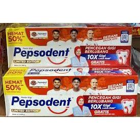 (Paket Hemat) Pepsodent Pencegah Gigi Berlubang 2x225gr isi 2
